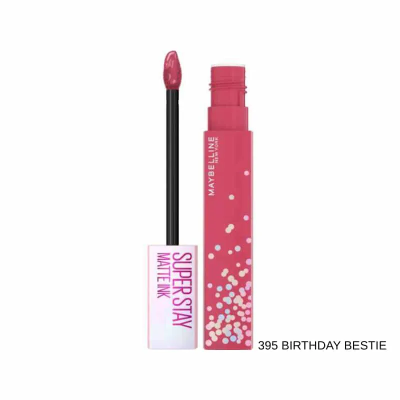 Maybelline Superstay Matte Ink Liquid Lipstick 395 Birthday Bestie