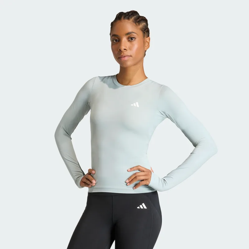 adidas W Power Essentials Workout Contour Long Sleeve Top (9000259352_91276)