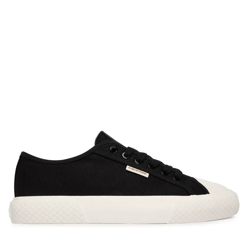 Sneakers Calvin Klein Vulc Low Lace Up Canvas HW0HW02975 Μαύρο