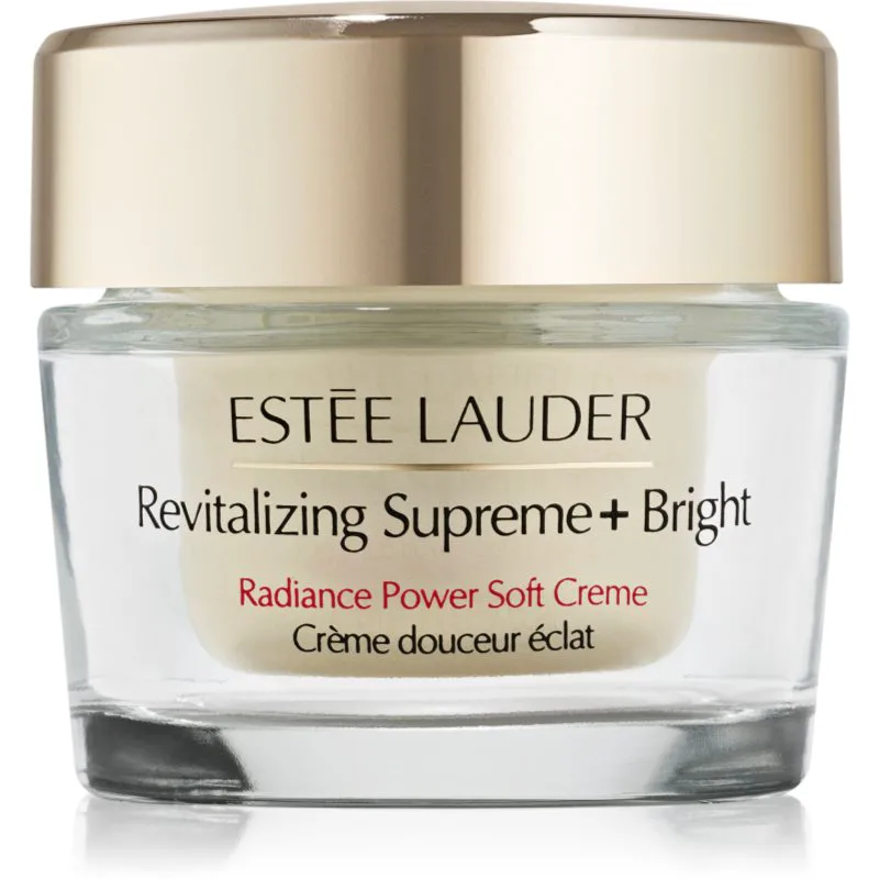 Estée Lauder Revitalizing Supreme+ Bright Radiance Power Soft Creme αναζωογονητική κρέμα προσώπου για λαμπρότητα και λείανση επιδερμίδας 50 ml