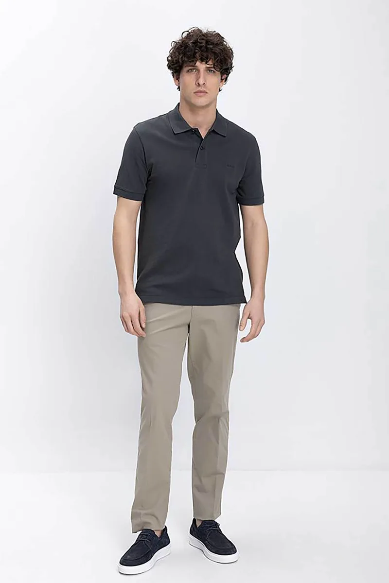 Kaiser Hoff ανδρικό παντελόνι chino Regular Fit - D124001321504100 Χακί