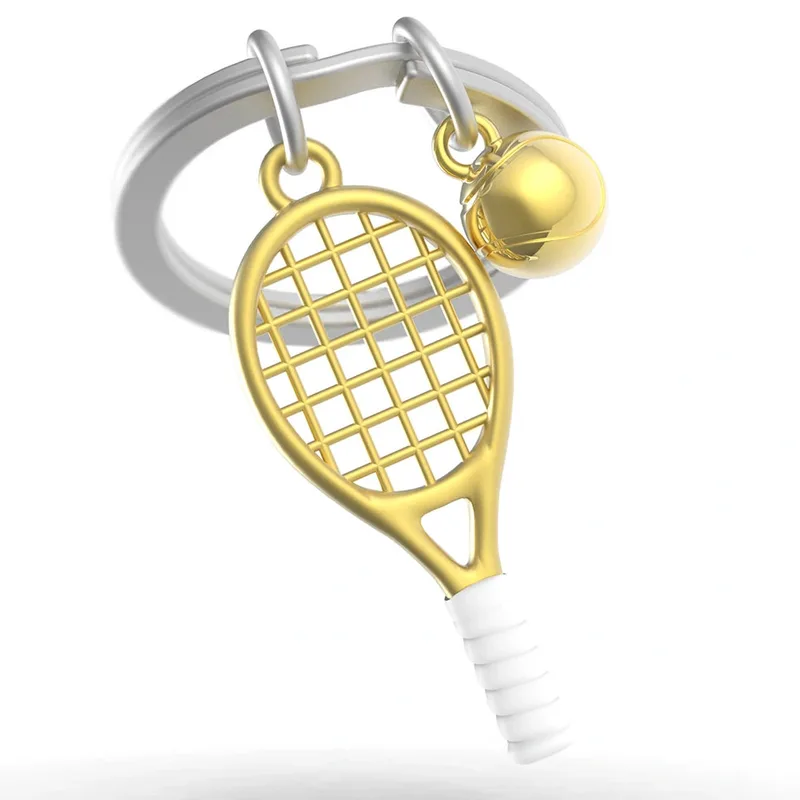 Μπρελόκ Μεταλλικό Metamorphose Tennis Racket Χρυσό