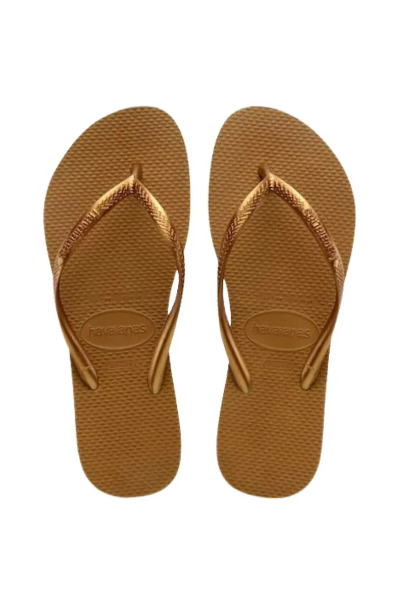 Havaianas γυναικείες σαγιονάρες ''Slim'' - 4000030 Μπρονζέ