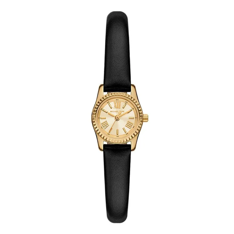MICHAEL KORS Lexington Black Leather Strap MK4901