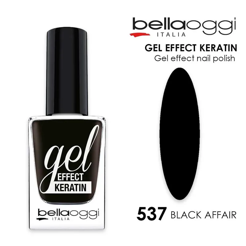 Gel effect keratin gel effect nail polish with keratin 537