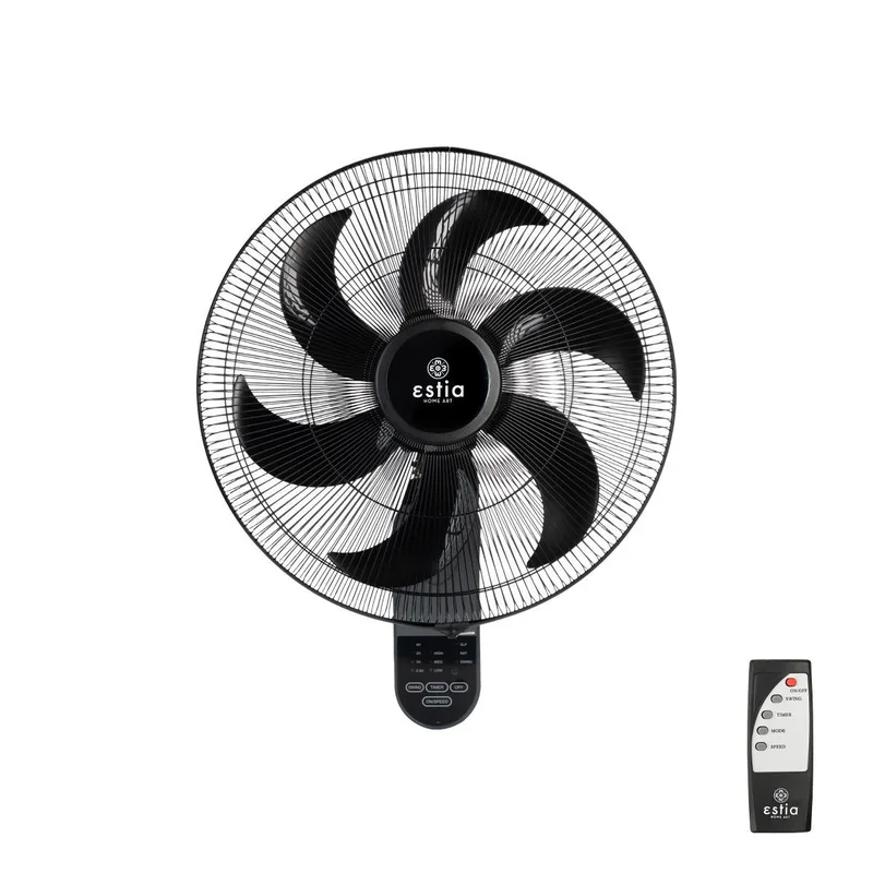 ΑΝΕΜΙΣΤΗΡΑΣ ΕΠΙΤΟΙΧΙΟΣ BOW 45cm 75w ΜΑΥΡΟΣ ΜΕ ΜΕ ΤΗΛΕΧΕΙΡΙΣΤΗΡΙΟ