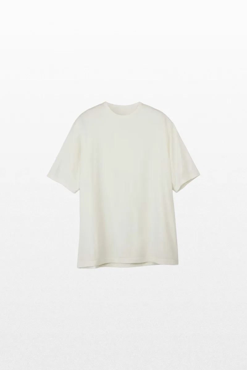 Y-3 Ανδρικό Λευκό Boxy Short Sleeve Tee In White