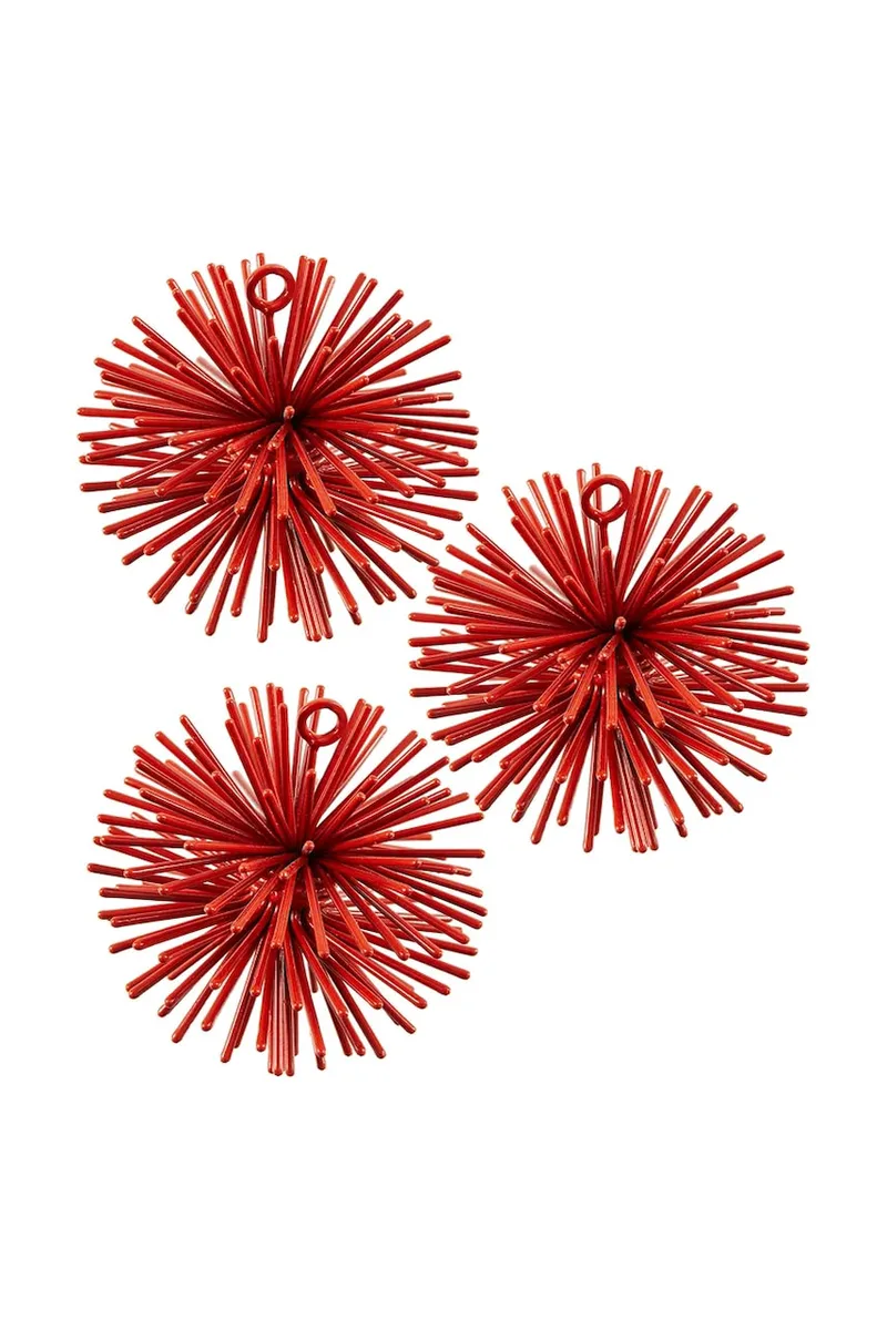 Σετ χριστουγεννιάτικων διακοσμητικών Pols Potten prickle ornaments 7 cm 3-pack