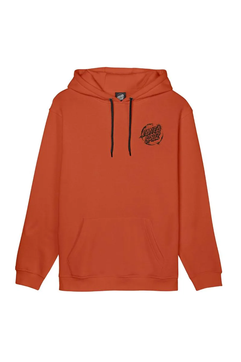 SANTA CRUZ Φούτερ Κουκούλα Erode Dot Mono Hood - ORANGE-SCA-HDY-6118-ORANGE