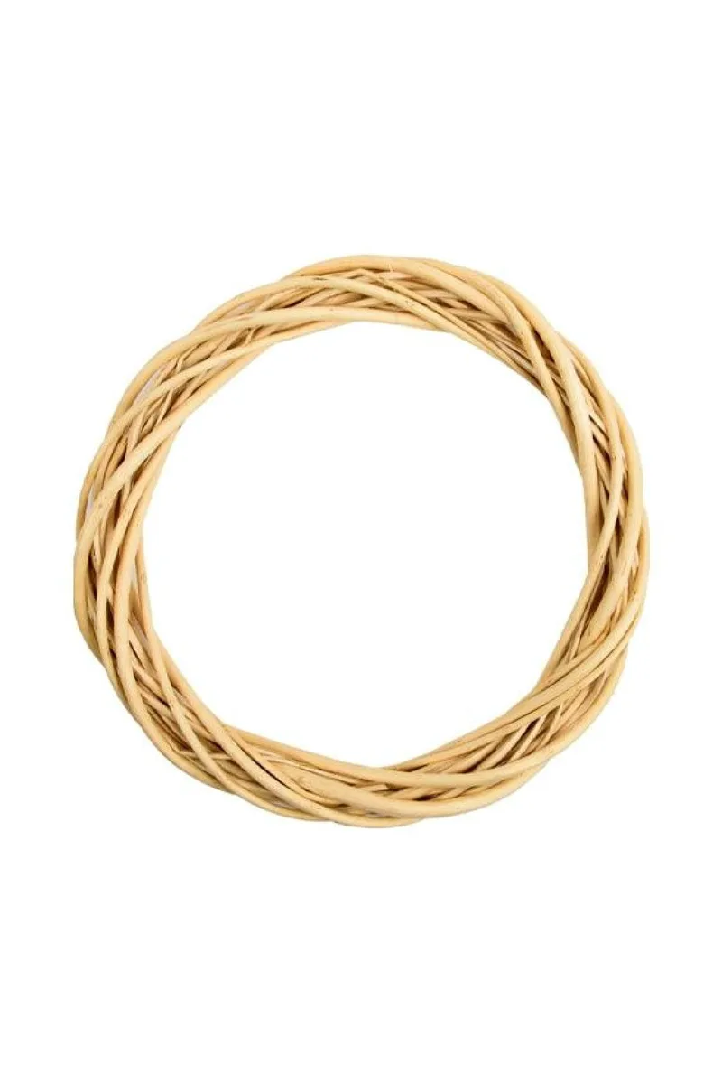 Στεφανι Ξυλινο Σε Φυσικη Αποχρωση 40Cm 40x4x40cm Μονόχρωμο OEM