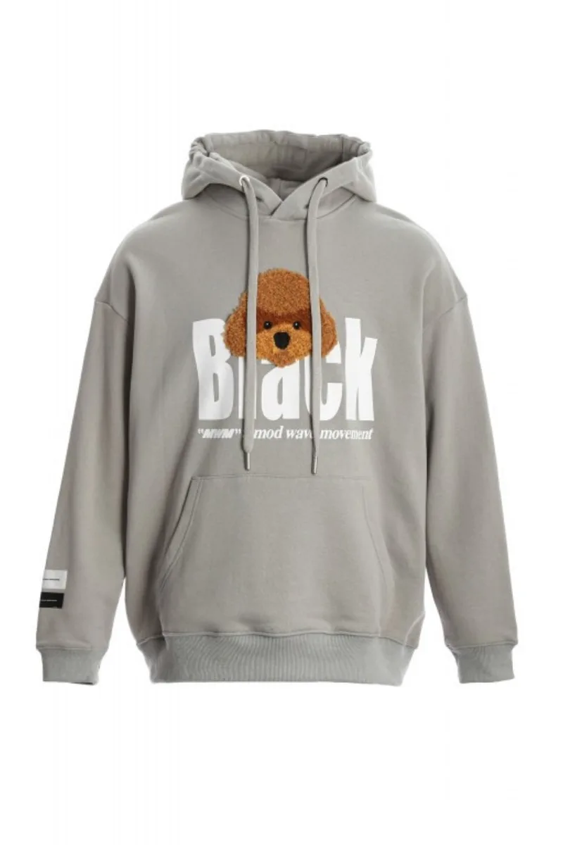 MOD WAVE MOVEMENT Φούτερ με Κουκούλα CAPSULE TEDDY- MW093060062 - ΓΚΡΙ-MW093060062-GREY