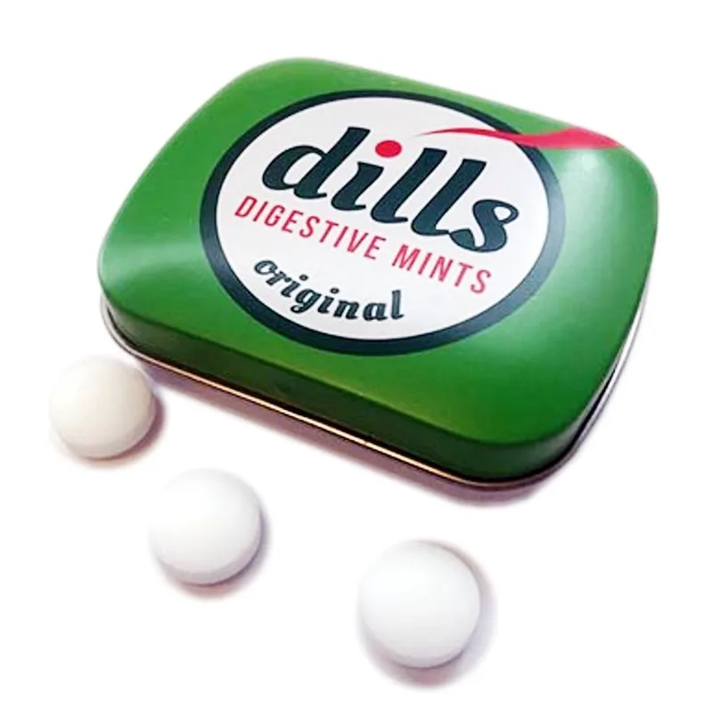 Dills Original Digestive Mints Φυτικές Παστίλιες με Γεύση Μέντας που Βοηθούν στη Πέψη 15g