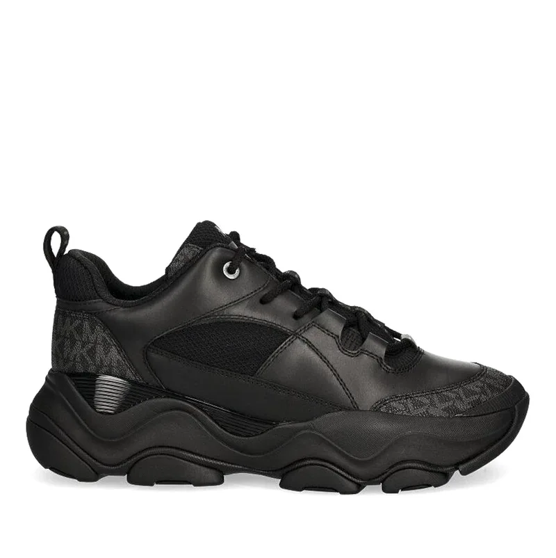 Ανδρικά Δερμάτινα Altlas Sneakers Μαύρα Michael Kors 42F4ATFS3D-001