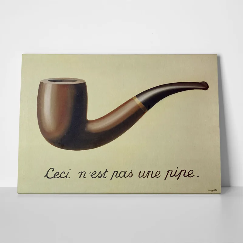 Πινακας σε καμβά MAGRITTE - THE TREACHERY OF IMAGES