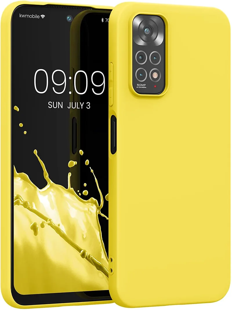 KWmobile Θήκη Σιλικόνης Xiaomi Redmi Note 11 / 11S - Vibrant Yellow (57368.165)