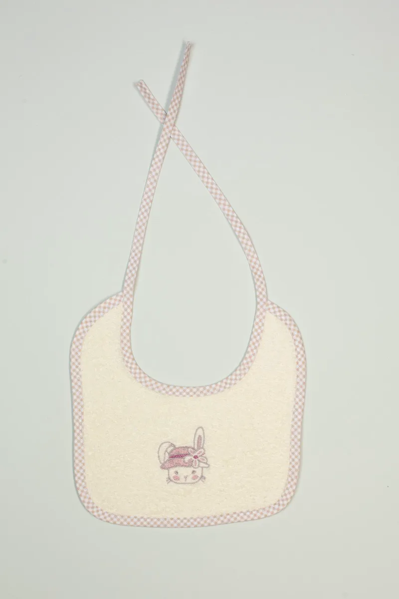 Σαλιάρα Dimcol Rabbit Girl 148 Εκρού 25x25