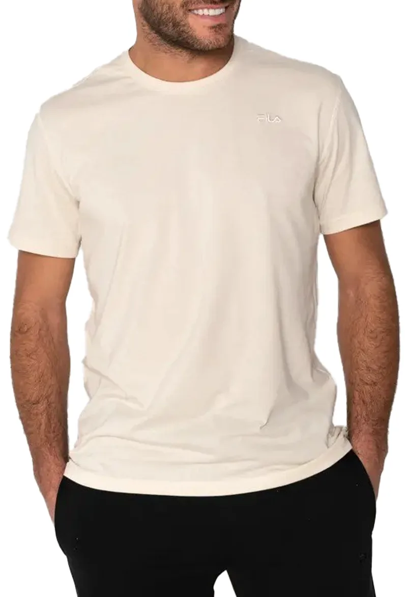Μπλούζα Κοντομάνικη Fila Mel APJC0017-CREAM Ανδρικό