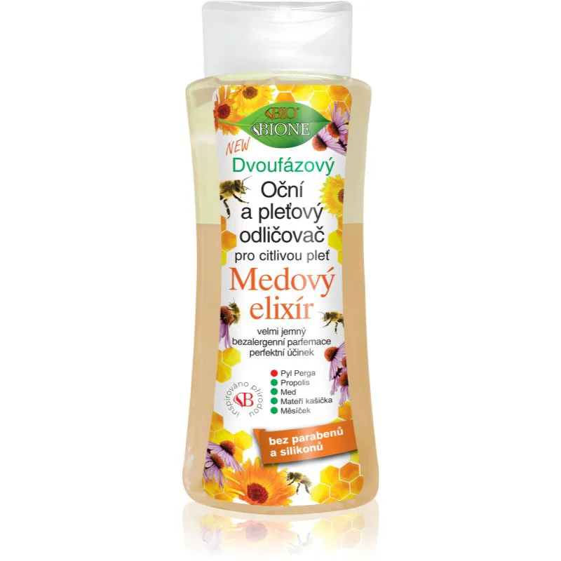 Bione Cosmetics Honey Elixir διφασικό ντεμακιγιάζ Για πρόσωπο και μάτια 255 ml