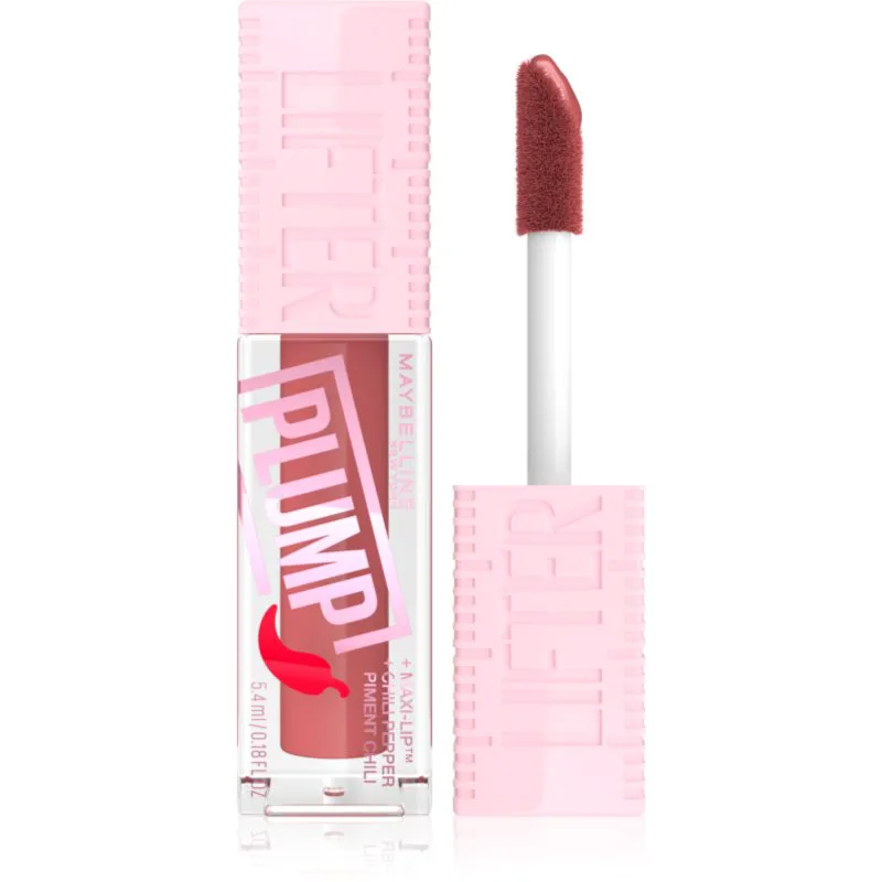MAYBELLINE NEW YORK Lifter Plump λιπ γκλος για αύξηση του αποτελέσματος απόχρωση 005 Peach Fever 5.4 ml