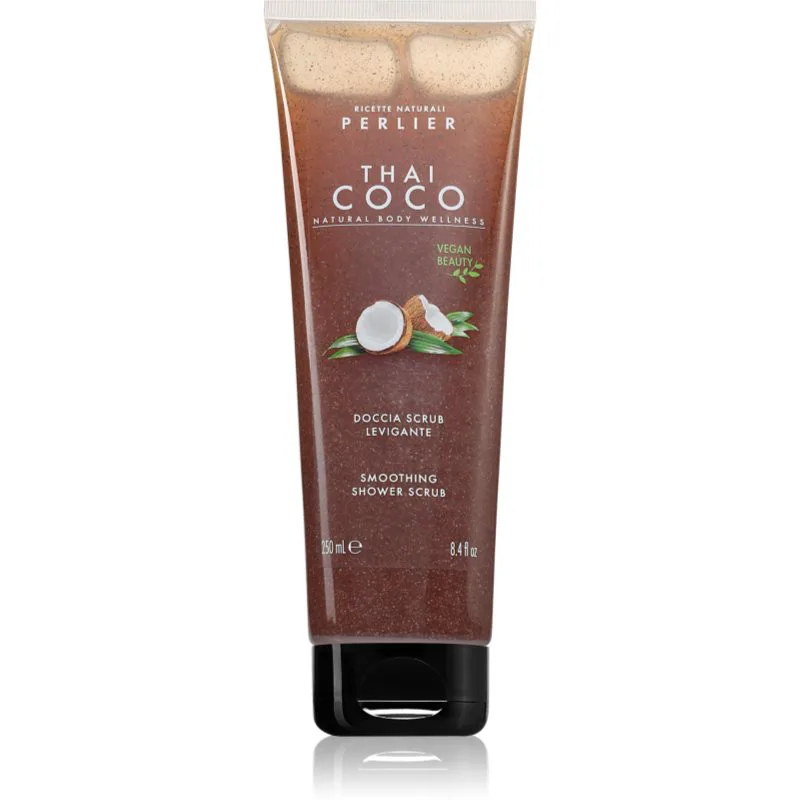 Perlier Thai Coco Smoothing Shower Scrub Scrub σώματος 250 ml
