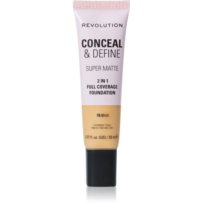 Revolution Conceal & Define ματ μεικ απ απόχρωση F8.5NW 23 ml