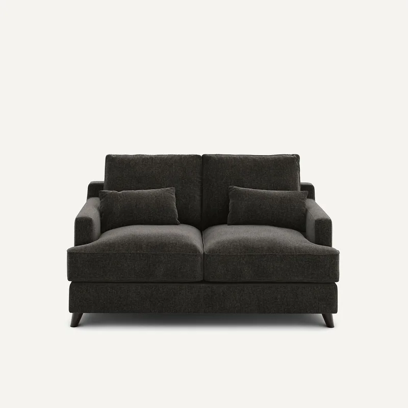 Καναπές 2 θέσεων από βελούδινο chenille Μ100xΠ150xΥ83cm