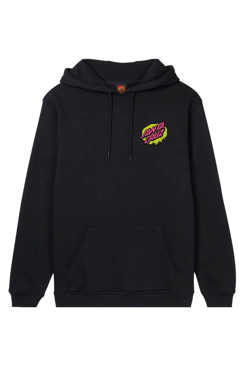 SANTA CRUZ Φούτερ με Κουκούλα Slime Scream Hood - BLACK-SCA-HDY-10009-BLACK