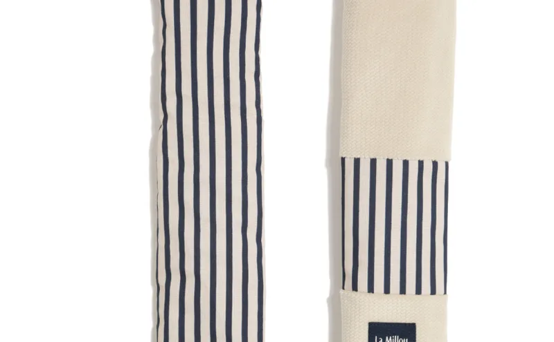 Jersey Seat Belt Cover Stripes Navy