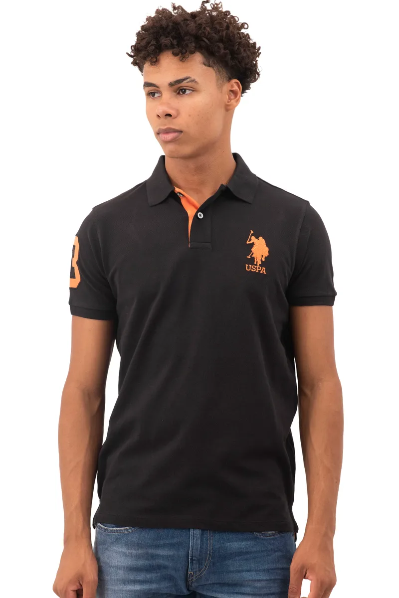 U.S. Polo Assn. Ανδρική Μπλούζα Polo Kory 6509541029-199 Μαύρο
