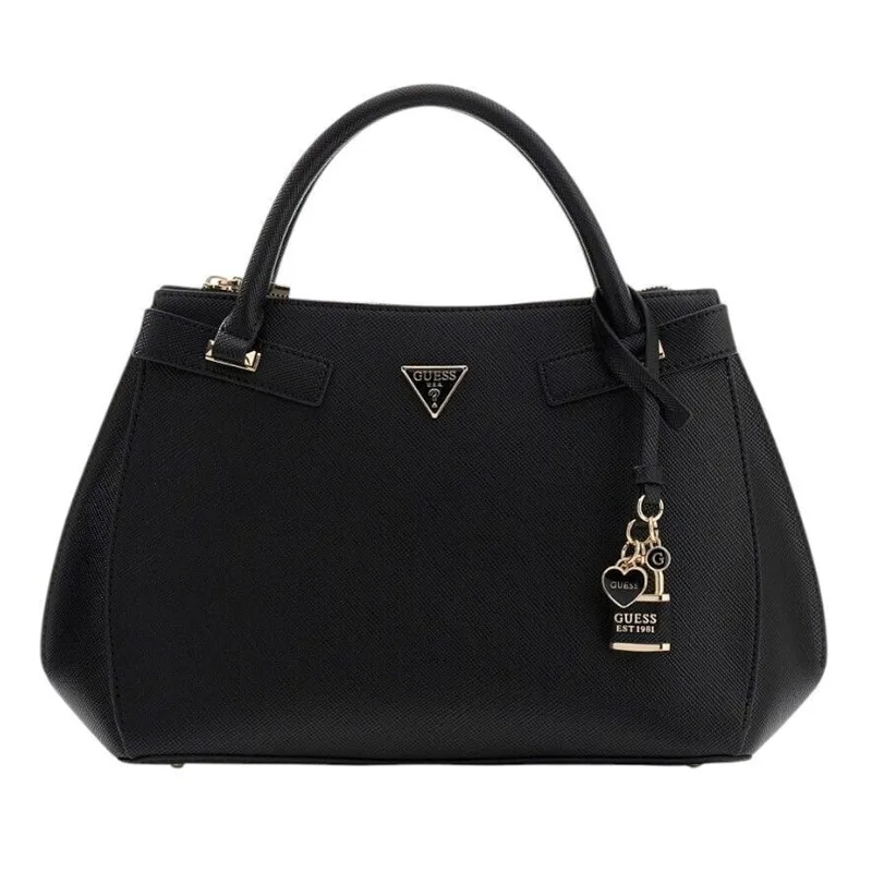 GUESS SERENOVA GIRLFRIEND SATCHEL ΤΣΑΝΤΑ ΓΥΝΑΙΚΕΙΟ HWZG8091060 BLACK