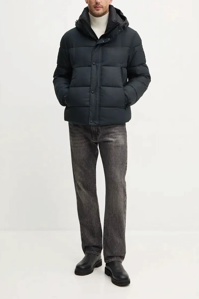 BOSS CASUAL ΜΠΟΥΦΑΝ PUFFER ΚΟΥΚΟΥΛΑ OMARIS ΜΑΥΡΟ