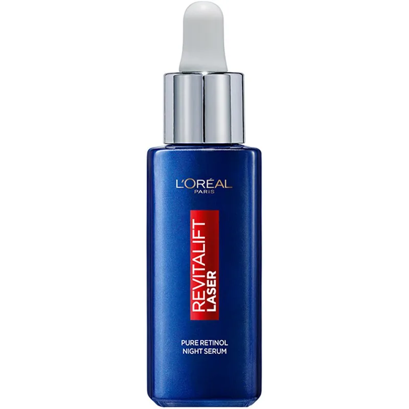 L'Oreal Paris Revitalift Laser Pure Retinol Night Serum for Deep Wrinkle Ορός Νυκτός Προσώπου με Ρετινόλη για Ορατή Μείωση των πιο Βαθιών Ρυτίδων & Σημαδιών Γήρανσης της Επιδερμίδας 30ml