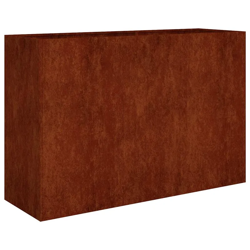 vidaXL Ζαρντινιέρα 120 x 40 x 80 εκ. από Ατσάλι Σκληρυθέν στον Αέρα
