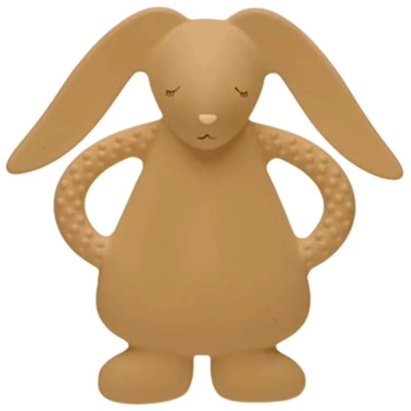 Moonie Natural Teether Rabbit μασητικό Cappucino 1 τμχ