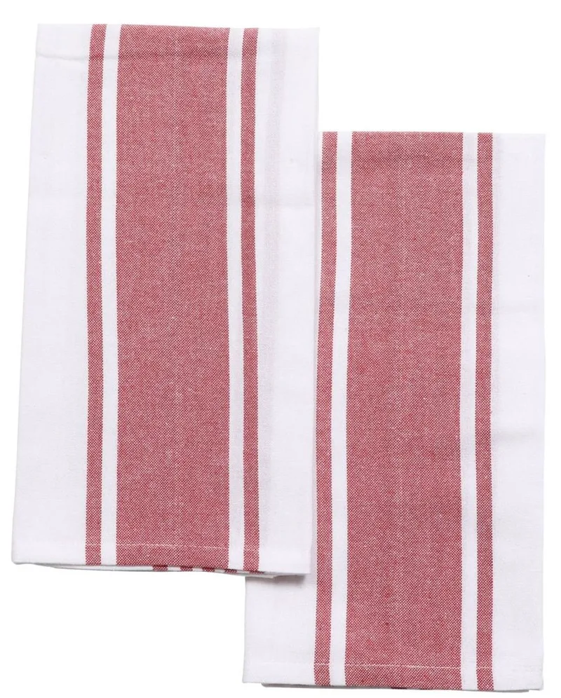 Arte Regal Πετσέτες Κουζίνας Σετ 2τμχ White Red 50Χ70