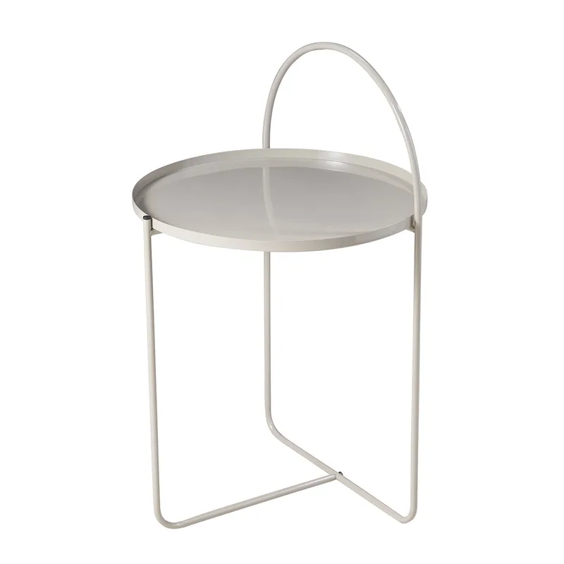 Τραπεζάκι Side Μεταλλικό Φ40x65εκ. Sand MRShome 0035000 (Υλικό: Μεταλλικό, Χρώμα: Sand) - MRS HOME - sl-DF-0035000