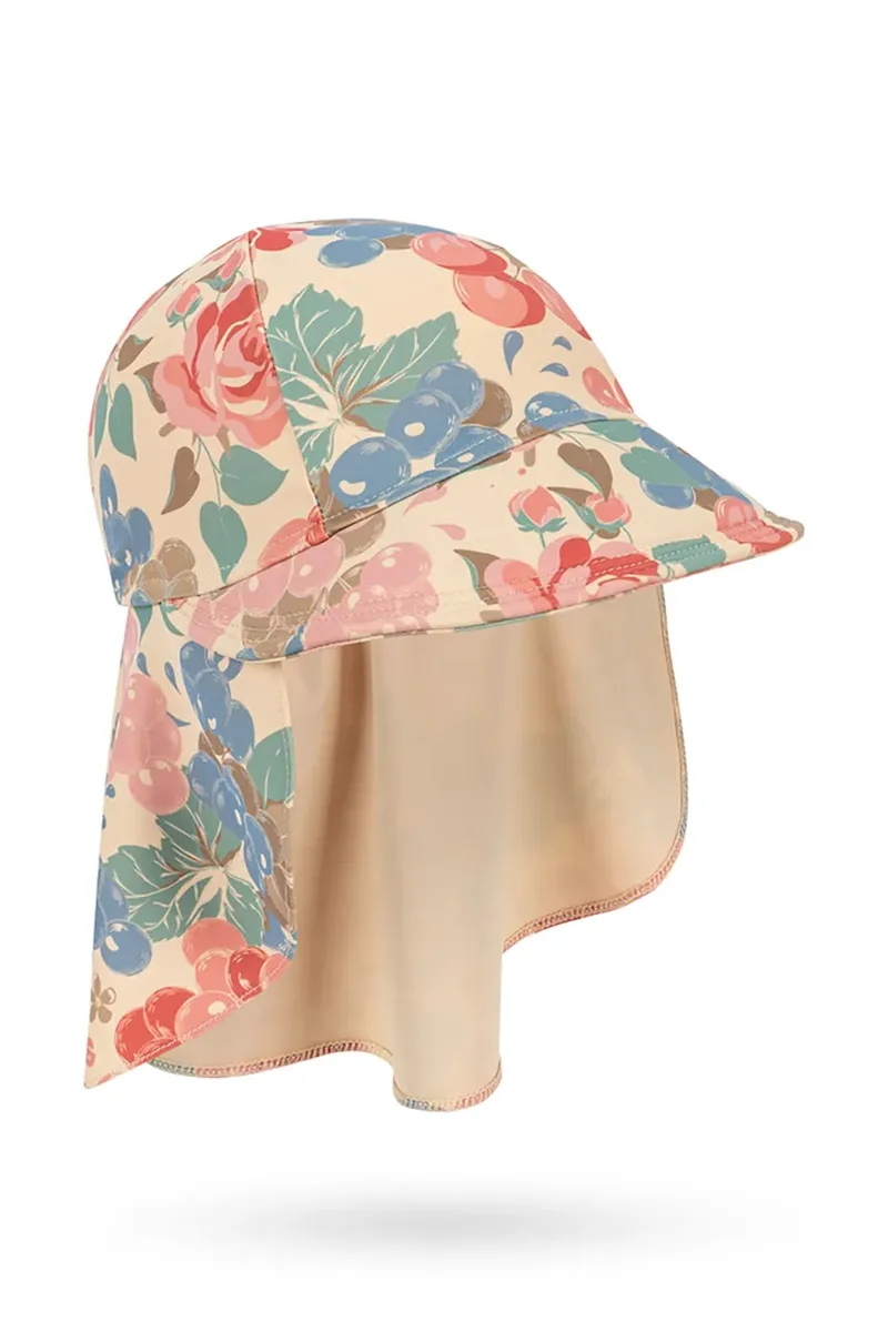 Παιδικό καπέλο μπέιζμπολ Konges Sløjd MANUCA FRILL SUN HAT GRS