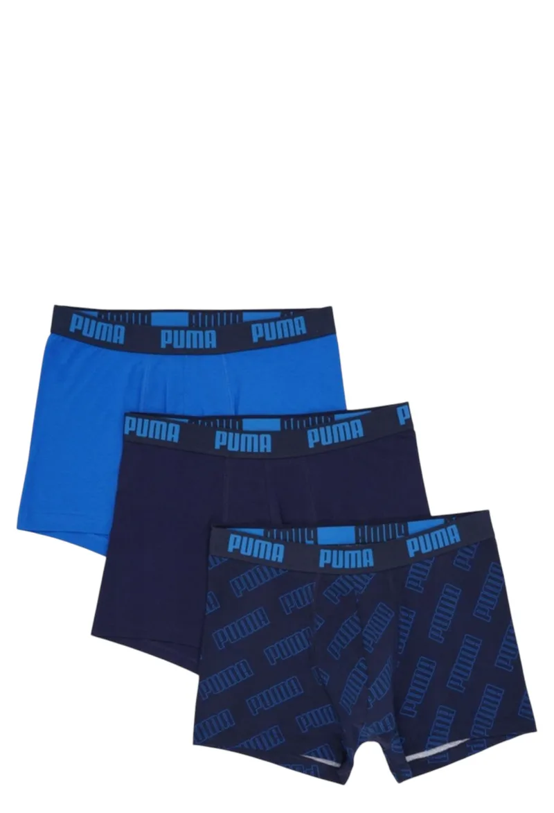 Μπόξερ Puma Logo Aop 3Pack 701218154-002 Ανδρικό
