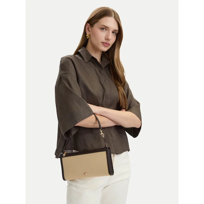 Τσάντα Calvin Klein Ck Canvas Convertible Pouch LV04F1126G Μπεζ