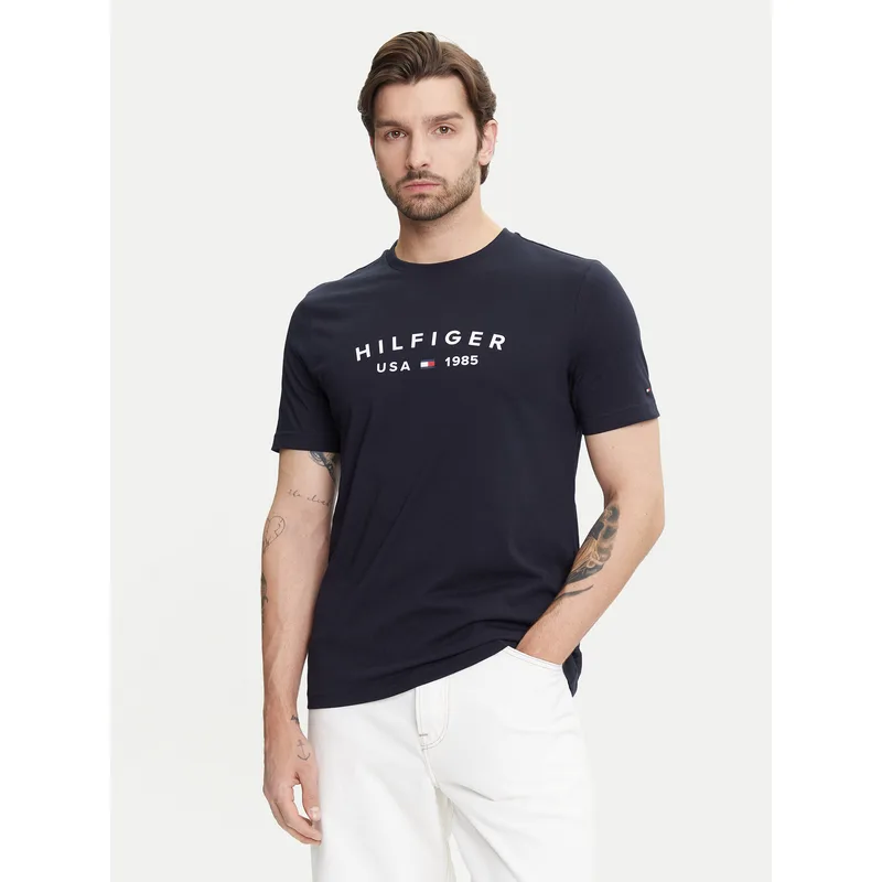 Tommy Hilfiger T-Shirt Fathers Day MW0MW39356 Σκούρο μπλε Regular Fit