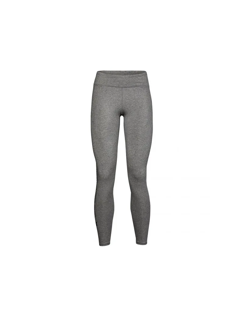 Under Armour Favourite Wordmark Training Γυναικείο Μακρύ Κολάν Γκρι 1356403-090