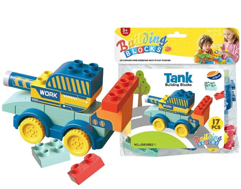 Τουβλάκια 17τμχ Τανκ 19x22εκ. Toy Markt 75-434 - Toy Markt - 75-434