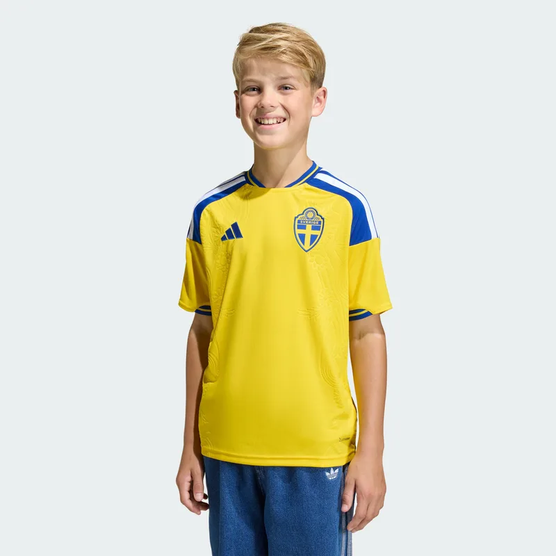 adidas Εθνική Σουηδίας 2026 Home Παιδική Ποδοσφαιρική Φανέλα (9000264854_2005)