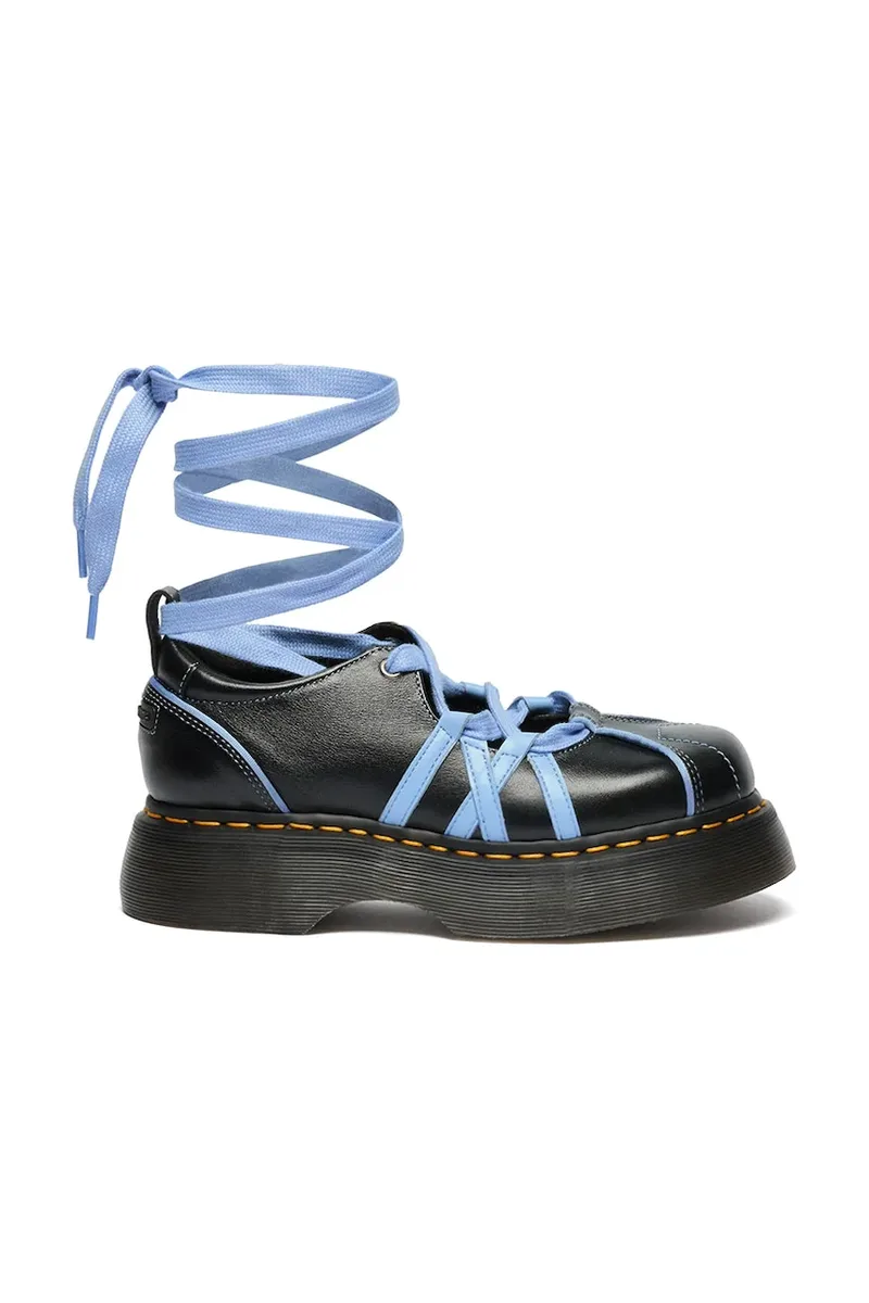 Dr. Martens μπαλαρίνες δερμάτινες Buzz Ballerina Lace Up Shoe