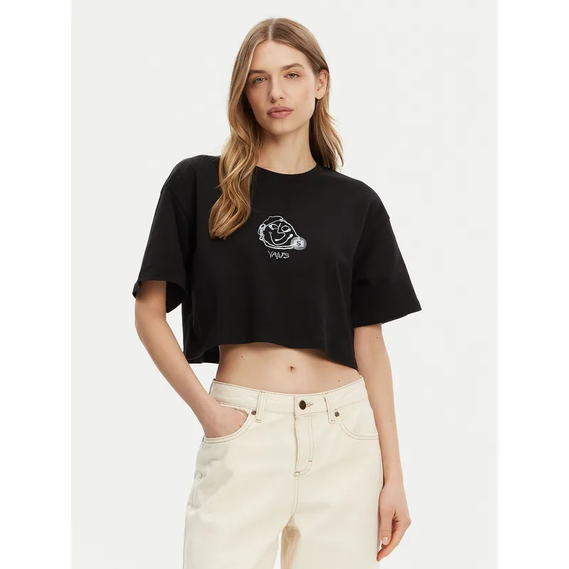 Vans T-Shirt VN000MC5BLK1 Μαύρο Regular Fit