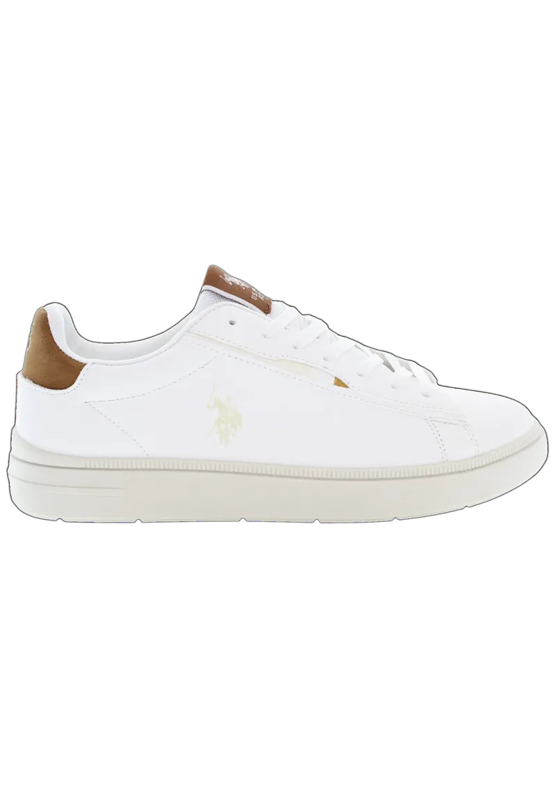 U.S. Polo Assn. Ανδρικά Sneakers ARIS001A-WHI-CUO01 Λευκό
