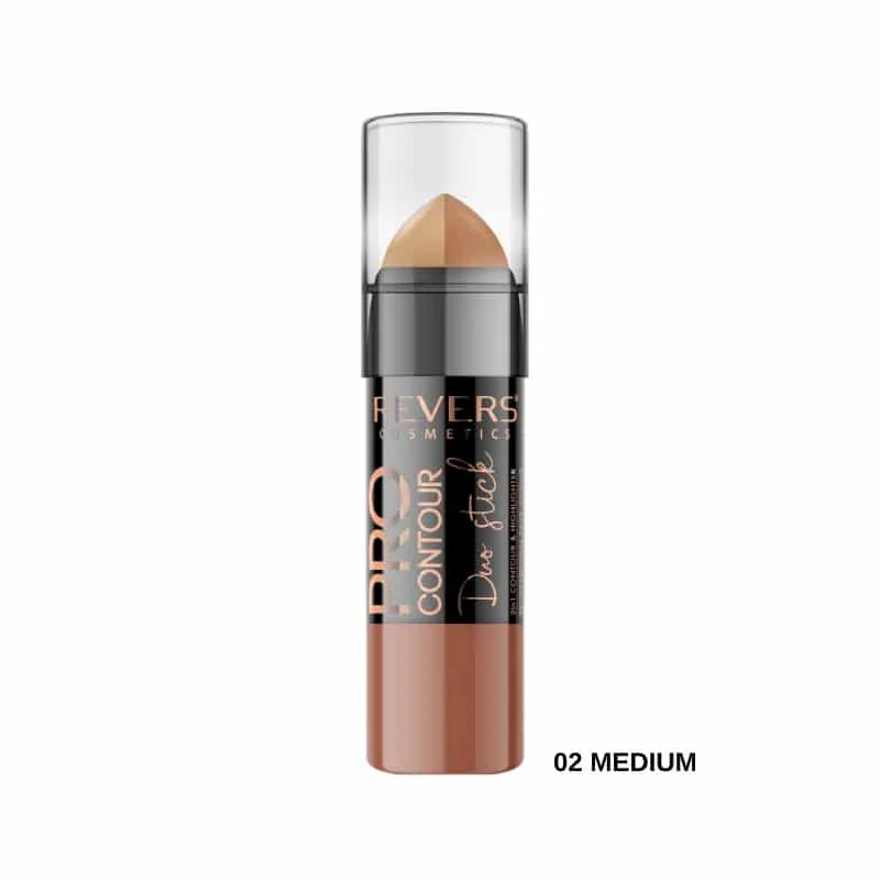 Revers Pro Contour Duo Stick 2 in 1 Contour & Highlighter 02 Medium