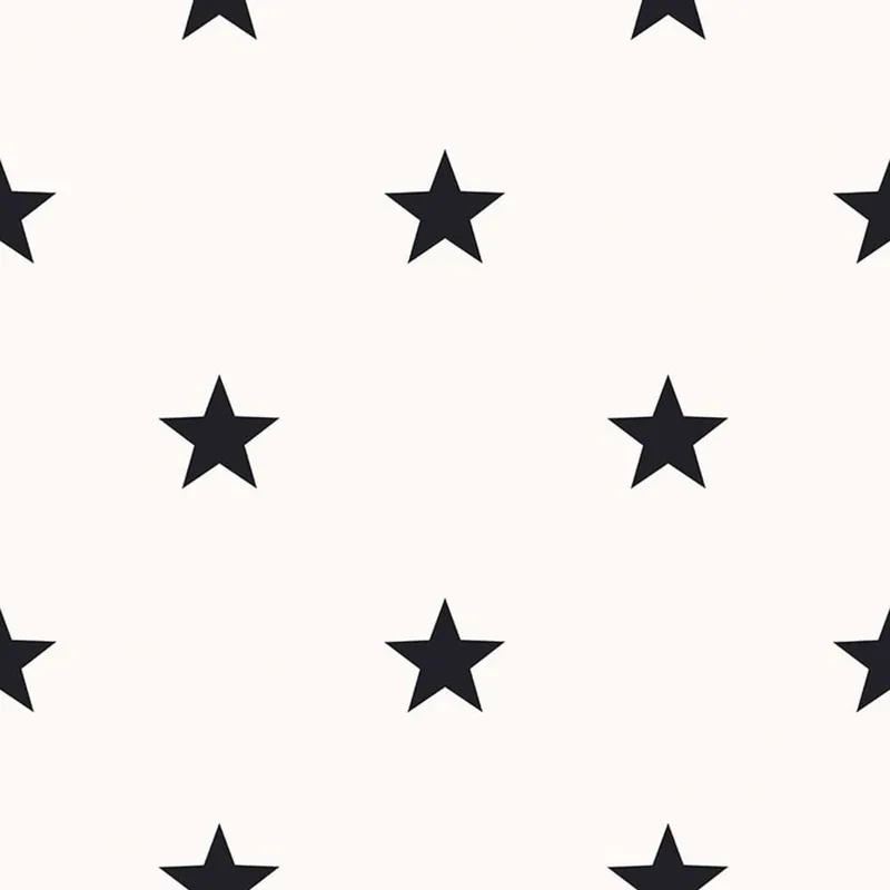 Noordwand Ταπετσαρία Friends & Coffee Little Stars Ασπρόμαυρη