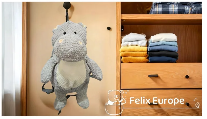 Λούτρινο Σακίδιο Πλάτης Hippo 42cm - CUTE