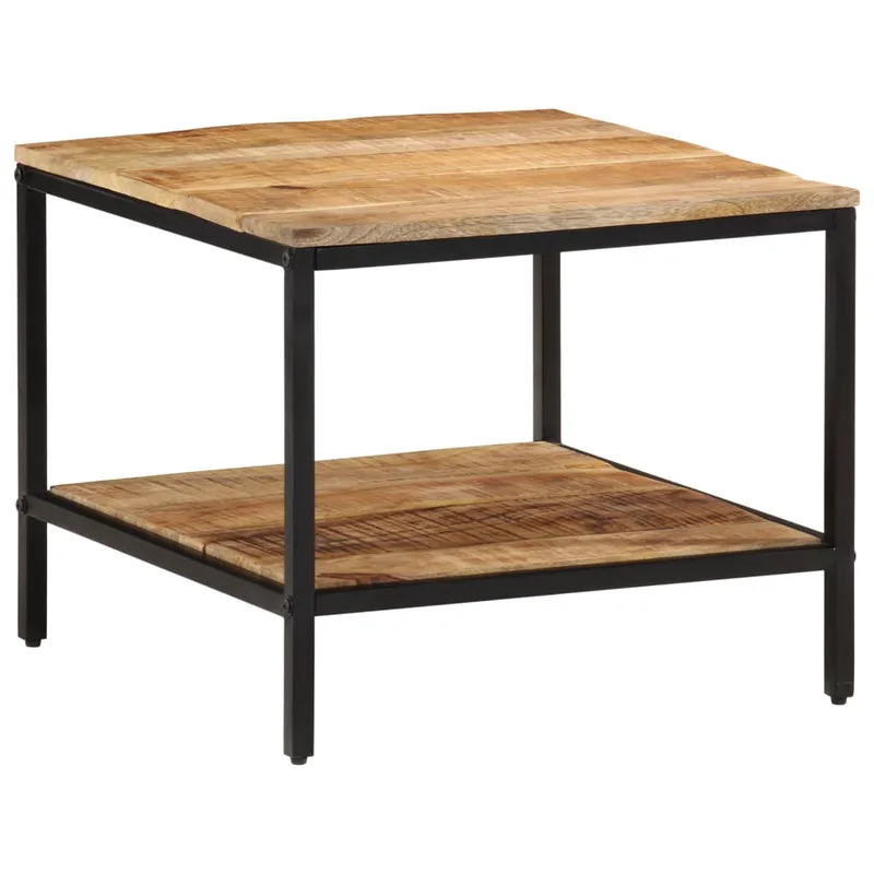 vidaXL Τραπεζάκι Σαλονιού 55x55x45 εκ. Μασίφ Ακατέργαστο Ξύλο Μάνγκο